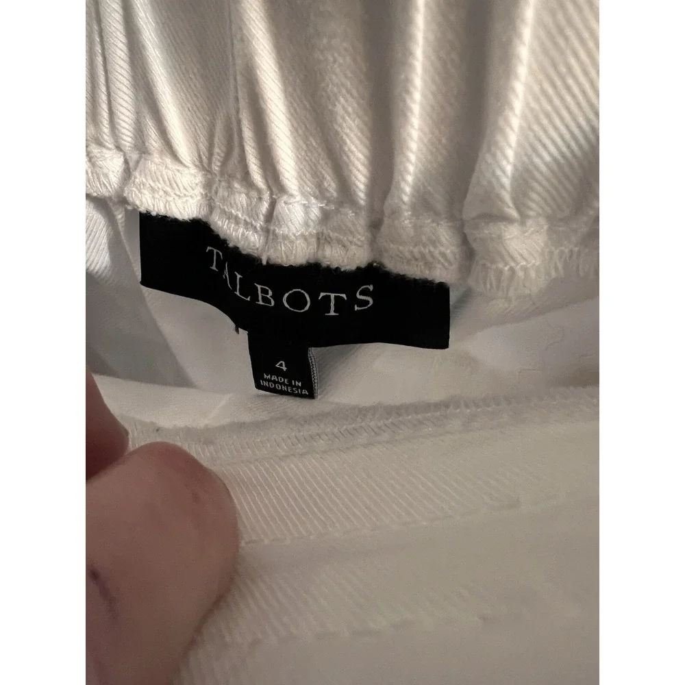 Talbots  Capri‎ Pants  Size 4 Womens White